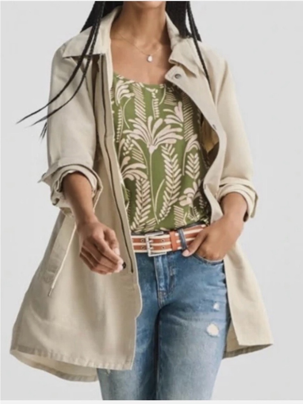 Cabi Excursion Anorak Linen Blend Jacket Spring 2023 Collection